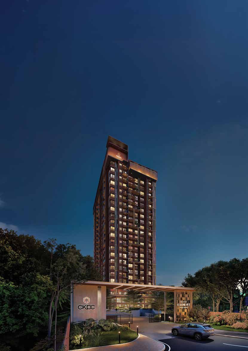 Heart of Harmony by CKPC Kudlu Gate Bangalore Premium 3 BHK 4 BHK Apartments Night View Hosur Road