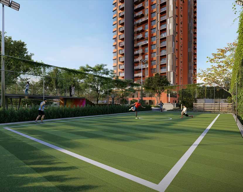 Outdoor Play Courts Sports Amenities Heart of Harmony CKPC Kudlu Gate Hosur Road Bangalore